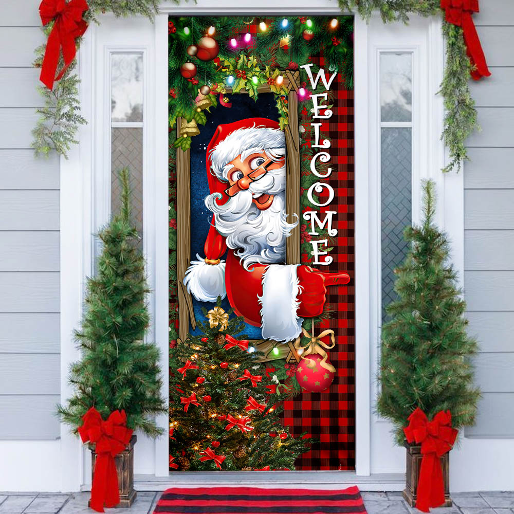 christmas door cover: discover best cover items for door on christmas